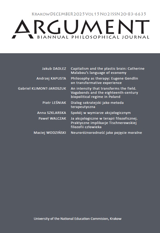 					View Vol. 15 No. 2 (2025): Philosophical therapy — traditions and contemporary challenges
				